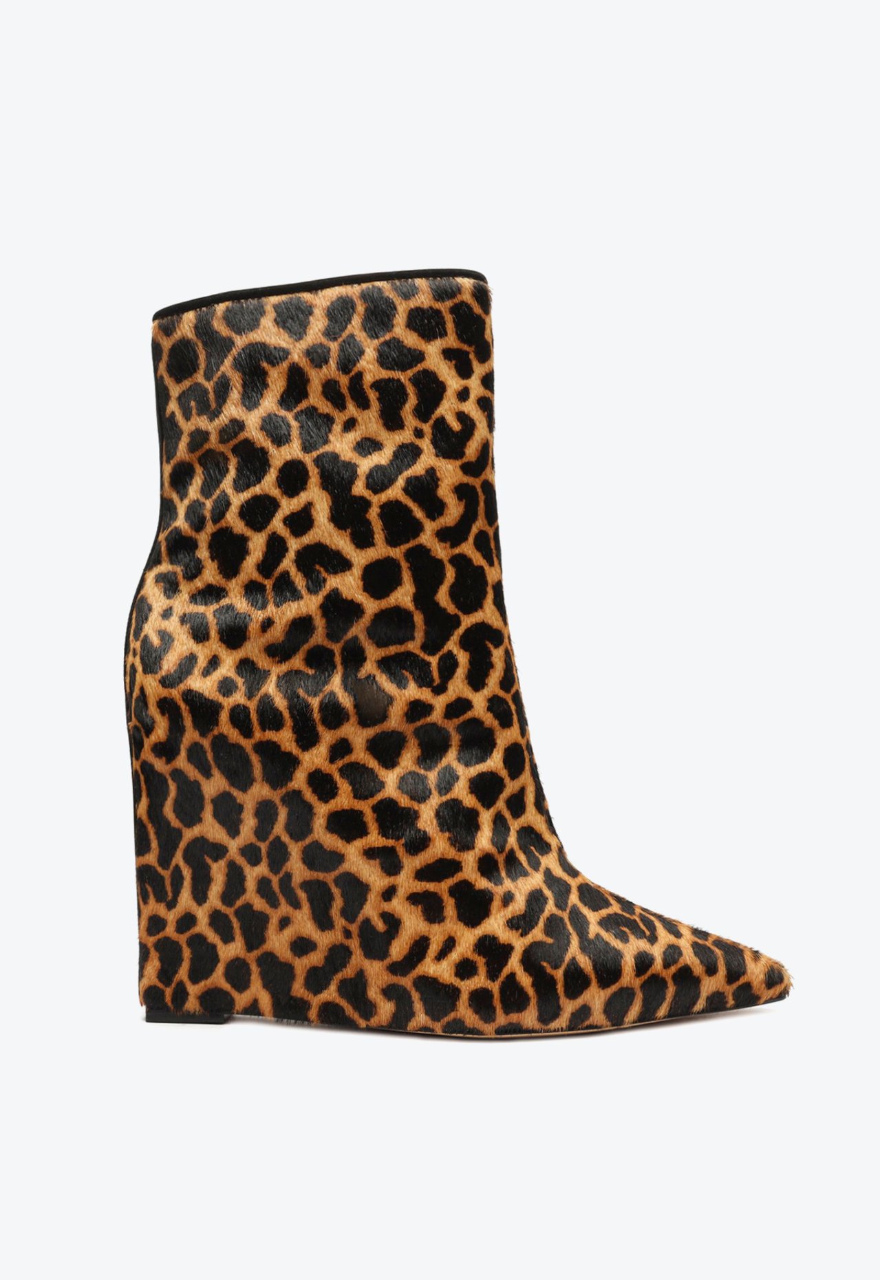 Bota Salto Anabela Cano M dio Animal Print Schutz