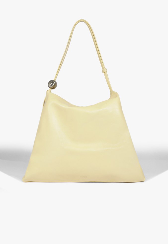 Maxi Bag Lessie Couro Amarela