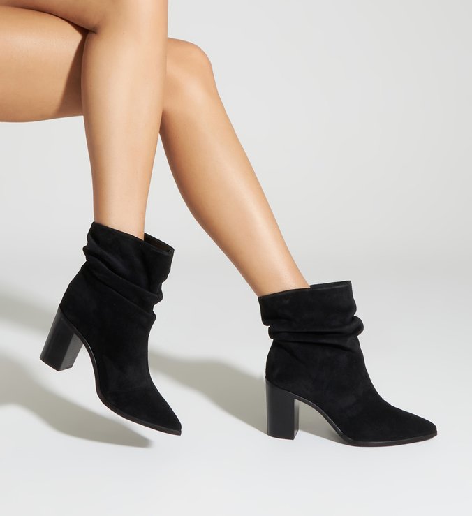 Bota Slouchy Salto Preta Bota Slouchy Salto Preta