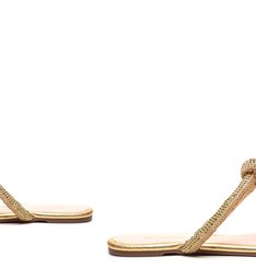 Flat Knot Glam Pedraria Gold