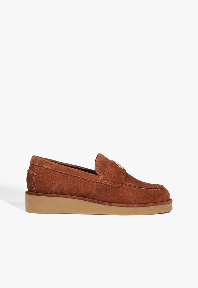 Mocassim Shop Heavy Suede Marrom Escuro
