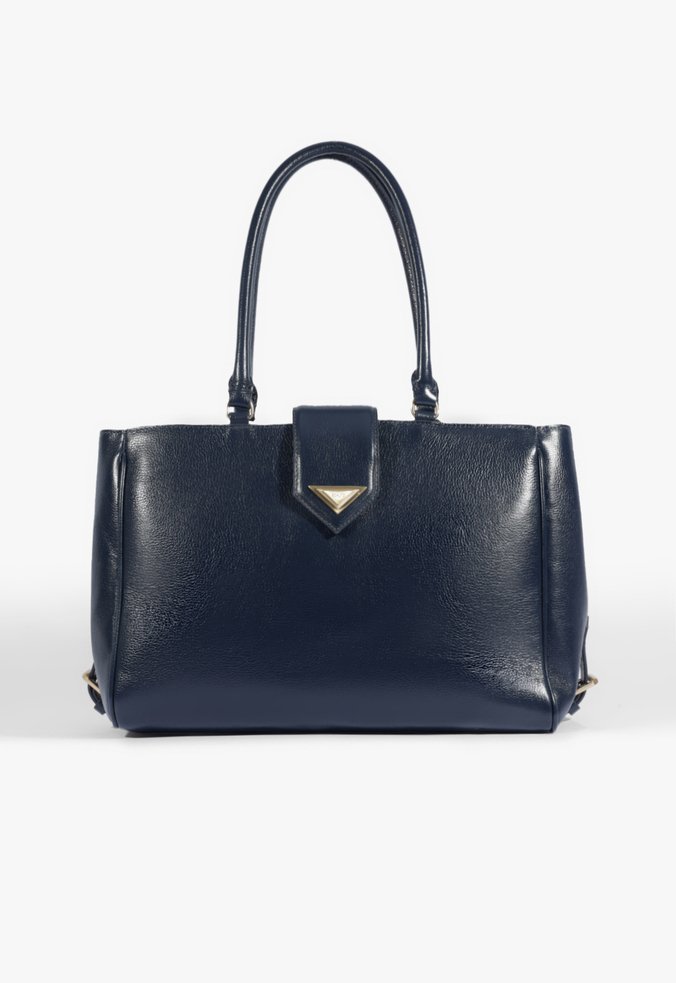 Bolsa Shopping Alyssa Couro Azul