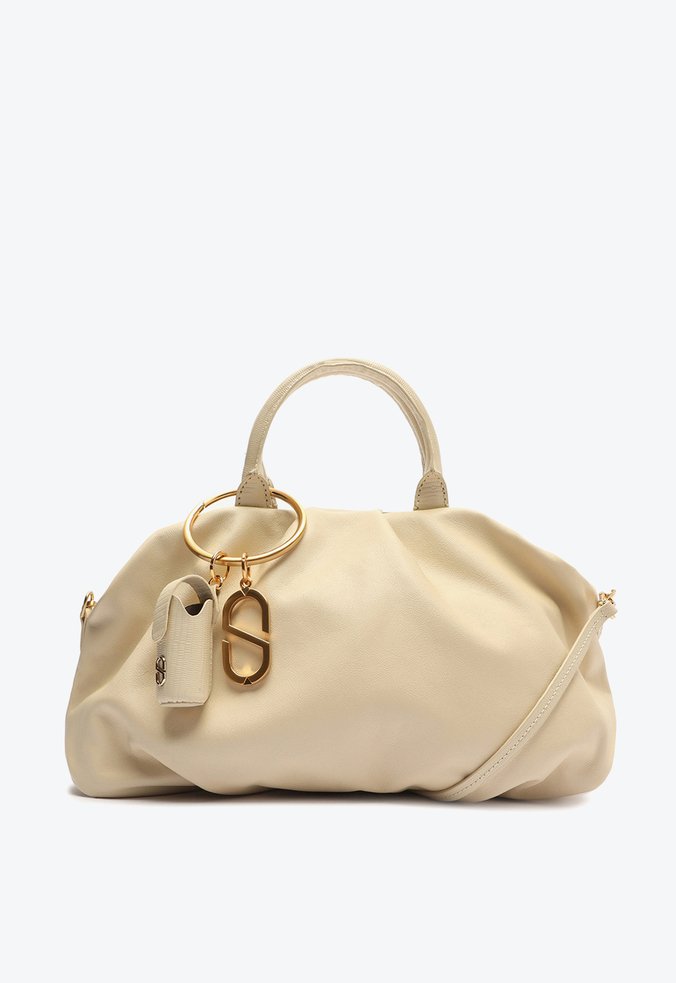 Bolsa Malibu Grande Couro Bege