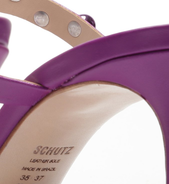 Sandália Mule Studs Full Color Violet