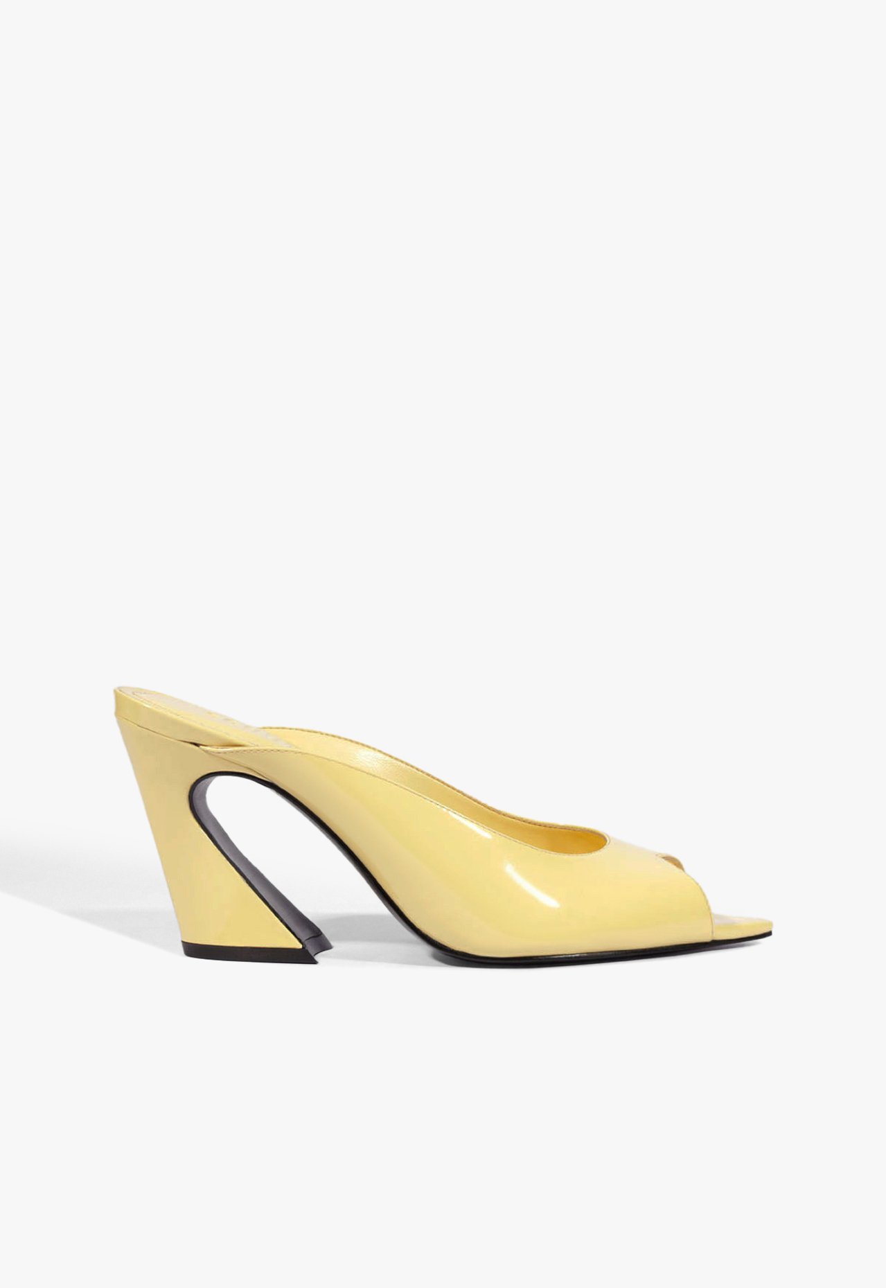 Mule Lexi Block Couro Amarelo | Schutz