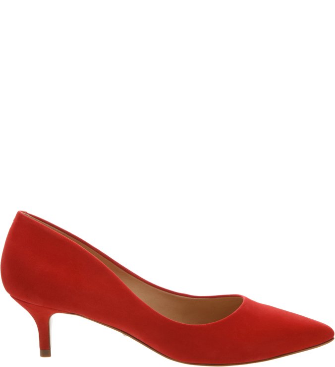 Scarpin Kitten Heel Nobuck Red Scarpin Kitten Heel Nobuck Red