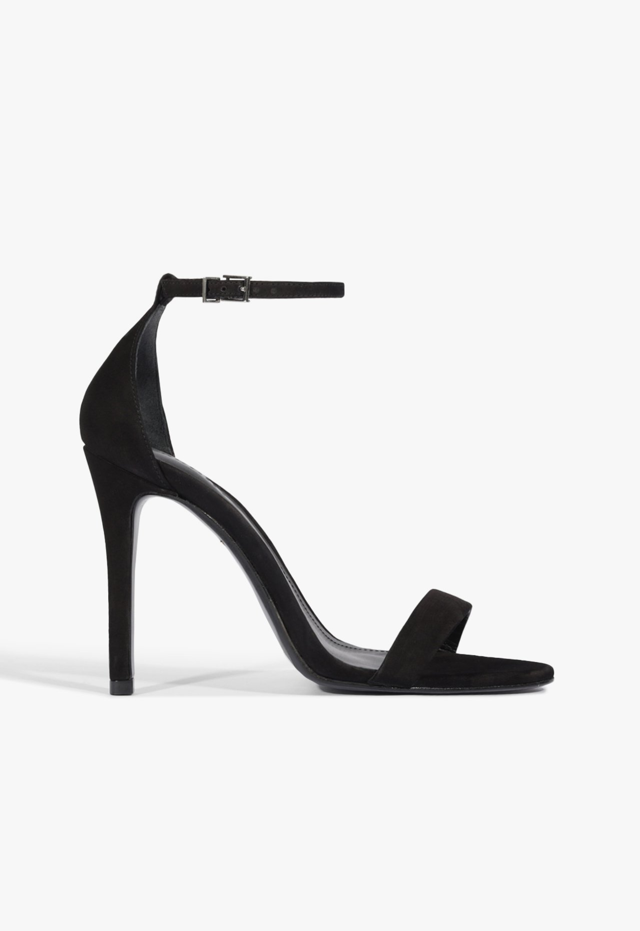 Sandália Gisele Salto Alto Nobuck Preta | Schutz