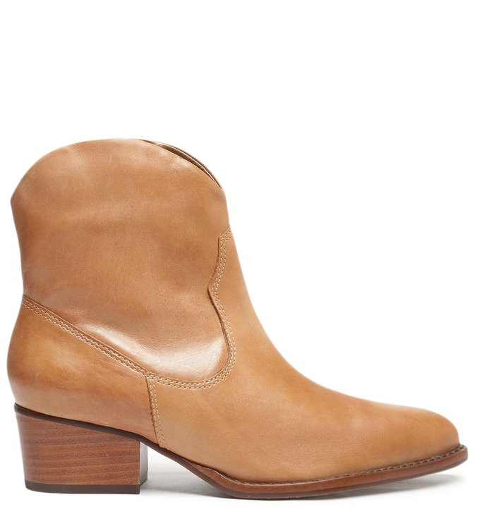 Bota Western Couro Bege