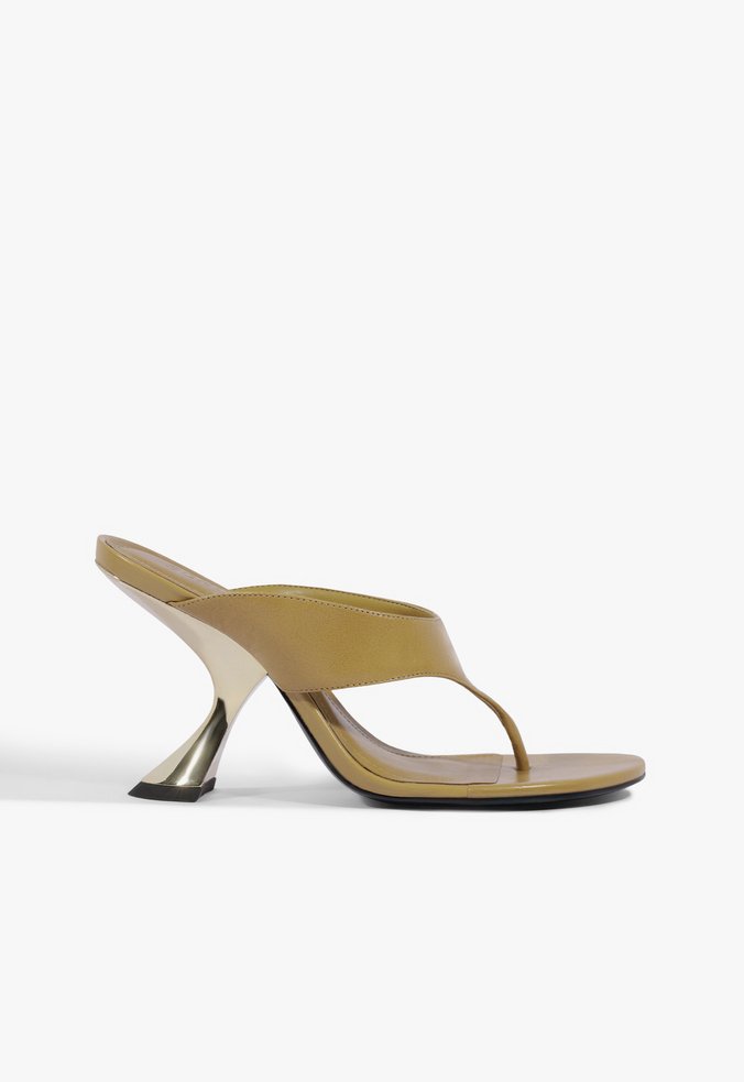 Sandália Broadway Couro Nude