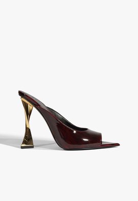 Tamanco Fierce Couro Vermelho