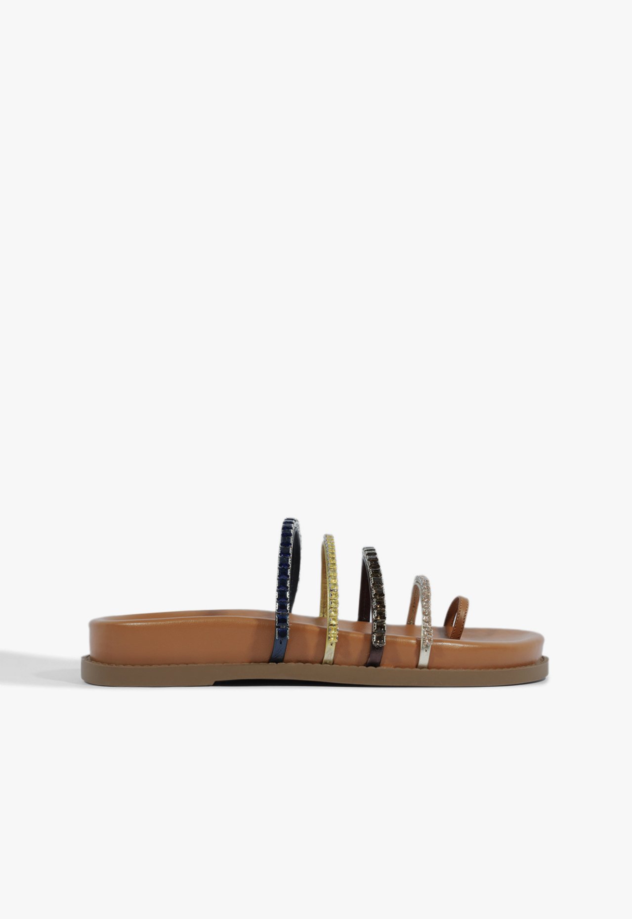 Sandália Rasteira Bold Couro Laranja | Schutz