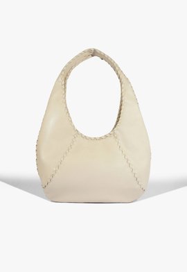 Bolsa Vena Hobo Couro Branca