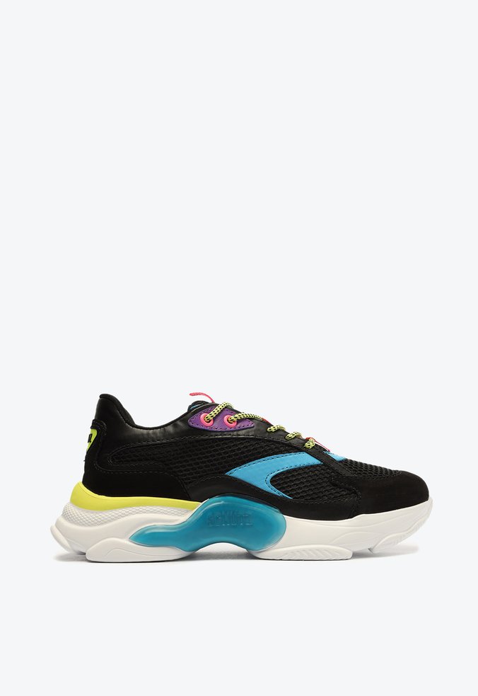 Tênis Rush Camurça Preto e Azul | Schutz