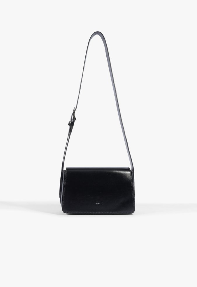 Bolsa Tiracolo Yuna Couro Preta