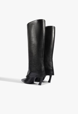 Bota Lexi Zip Bootie Mid Couro Preta | Schutz