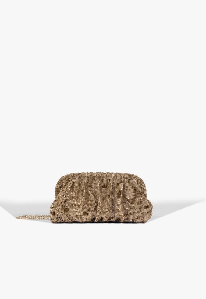 Bolsa Clutch Dazzling Pequena Dourada