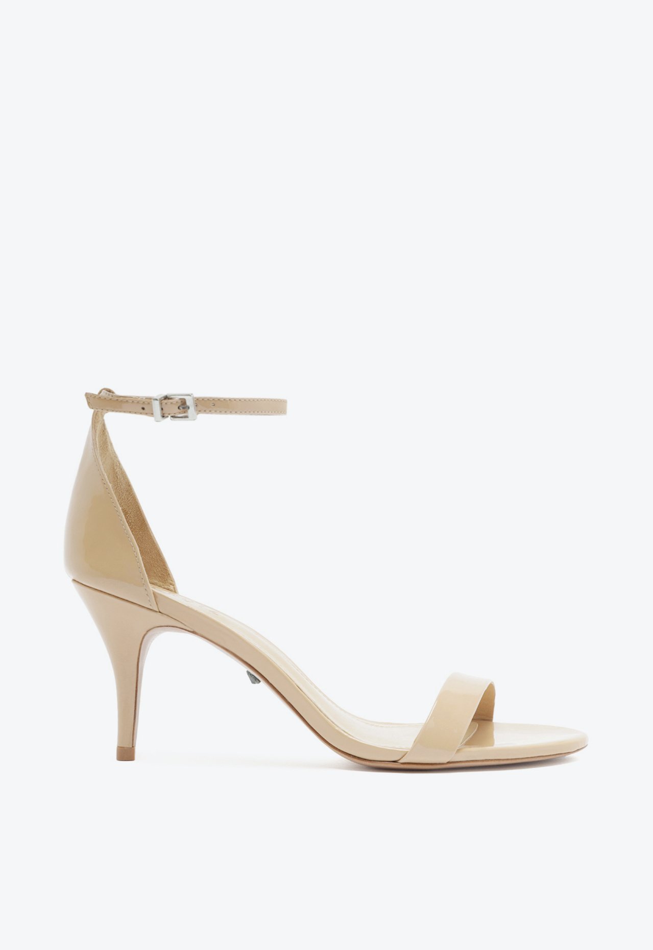 Sandália Gizele Salto Médio Verniz Bege | Schutz