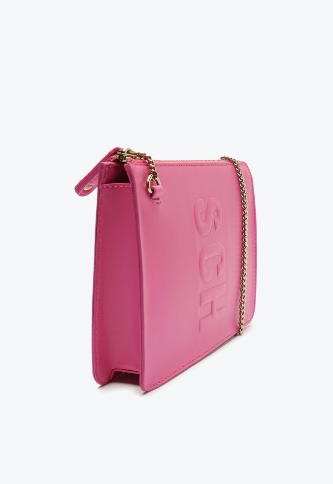 Bolsa Tiracolo Pequena Tassy Couro Rosa Pink