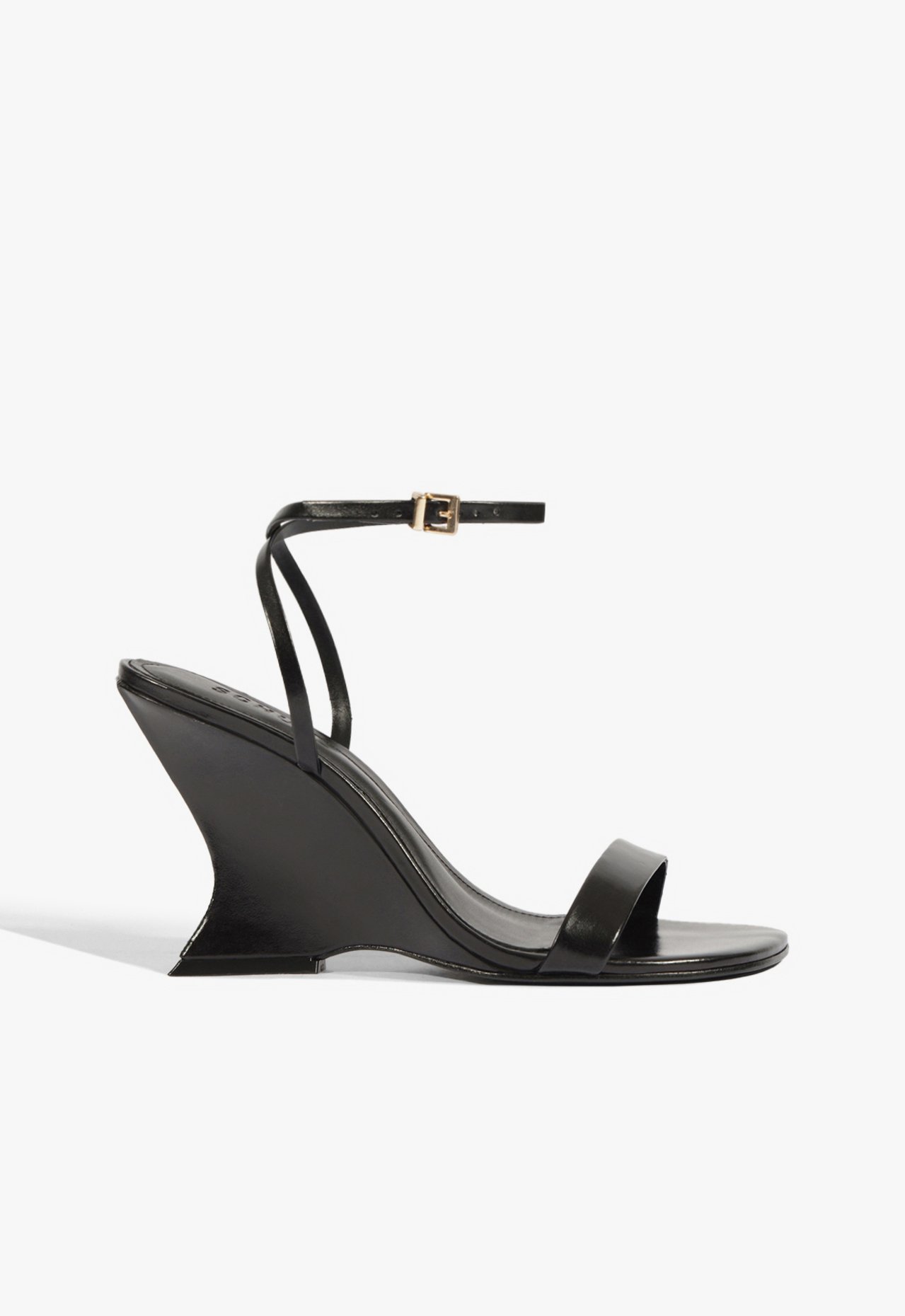 Sandália Anabela Siena Couro Preto | Schutz