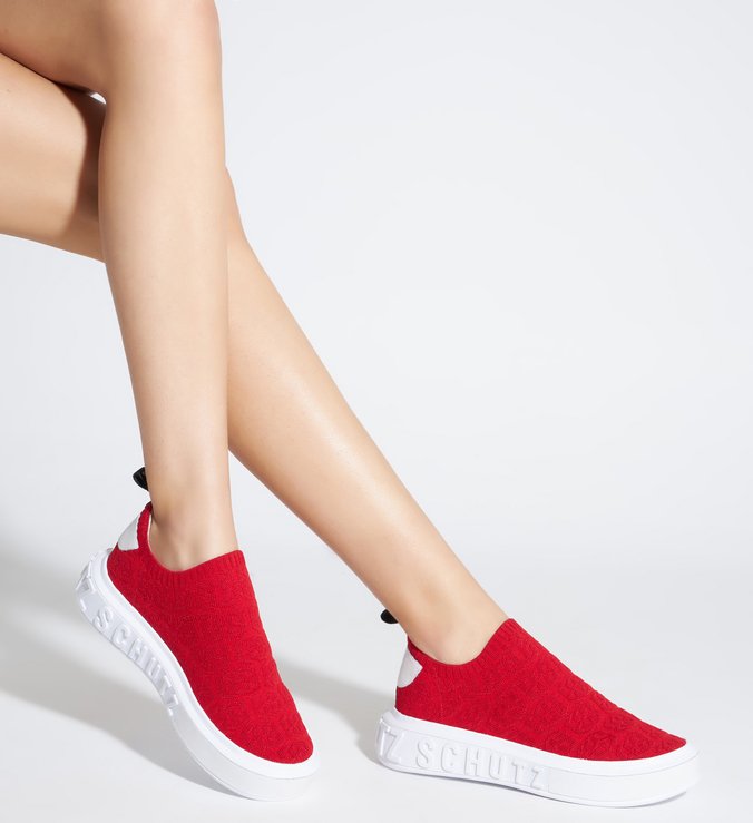 Tênis It Schutz Knit Vermelho Tênis It Schutz Knit Vermelho