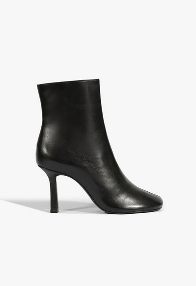 Bota Brielle Bootie Couro Preta
