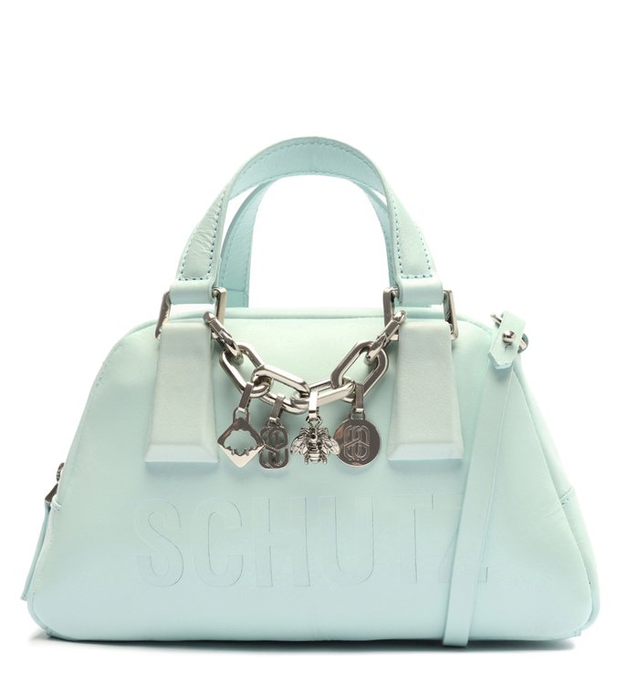 Bolsa Tiracolo Média Bardot Couro Azul