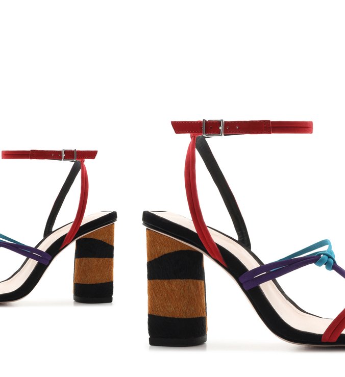 Sandália Strings Zebra Heel Colors Sandália Strings Zebra Heel Colors