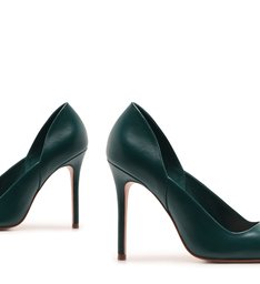 Sapato Scarpin Metalizado Verde