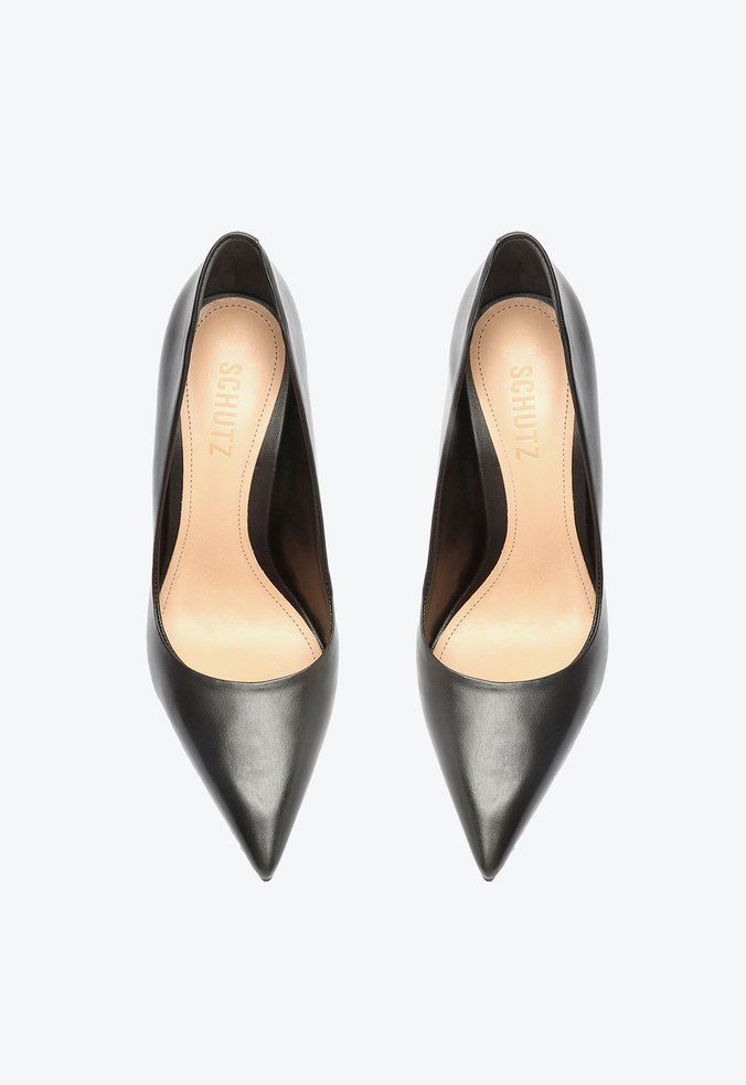 Sapato Scarpin Pump Novo Couro Preto Sapato Scarpin Pump Novo Couro Preto