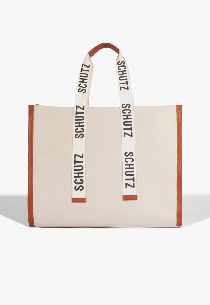 Bolsa Shopping Lona Branca