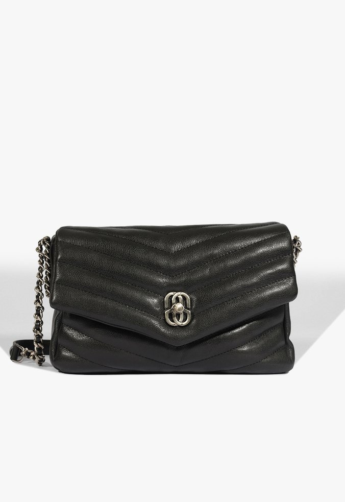 Bolsa Média Elara Couro Preta