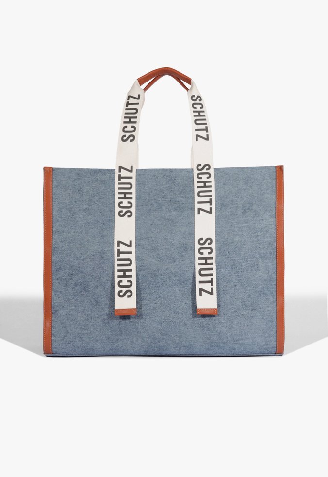 Bolsa Shopping Lona Azul