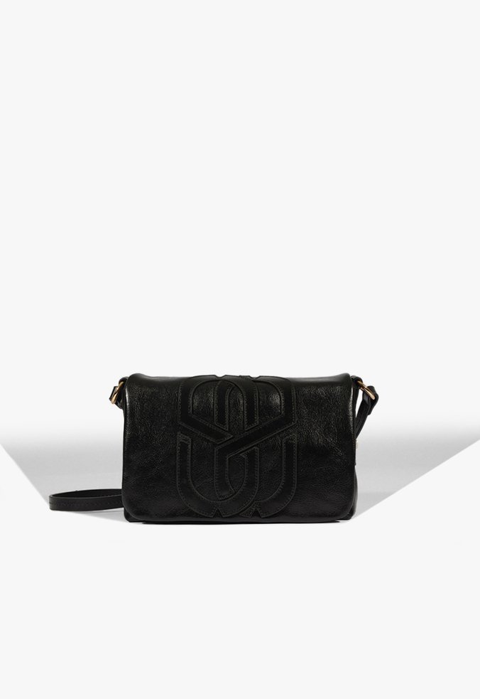 Bolsa Tiracolo Maddison Pequena Couro Preta