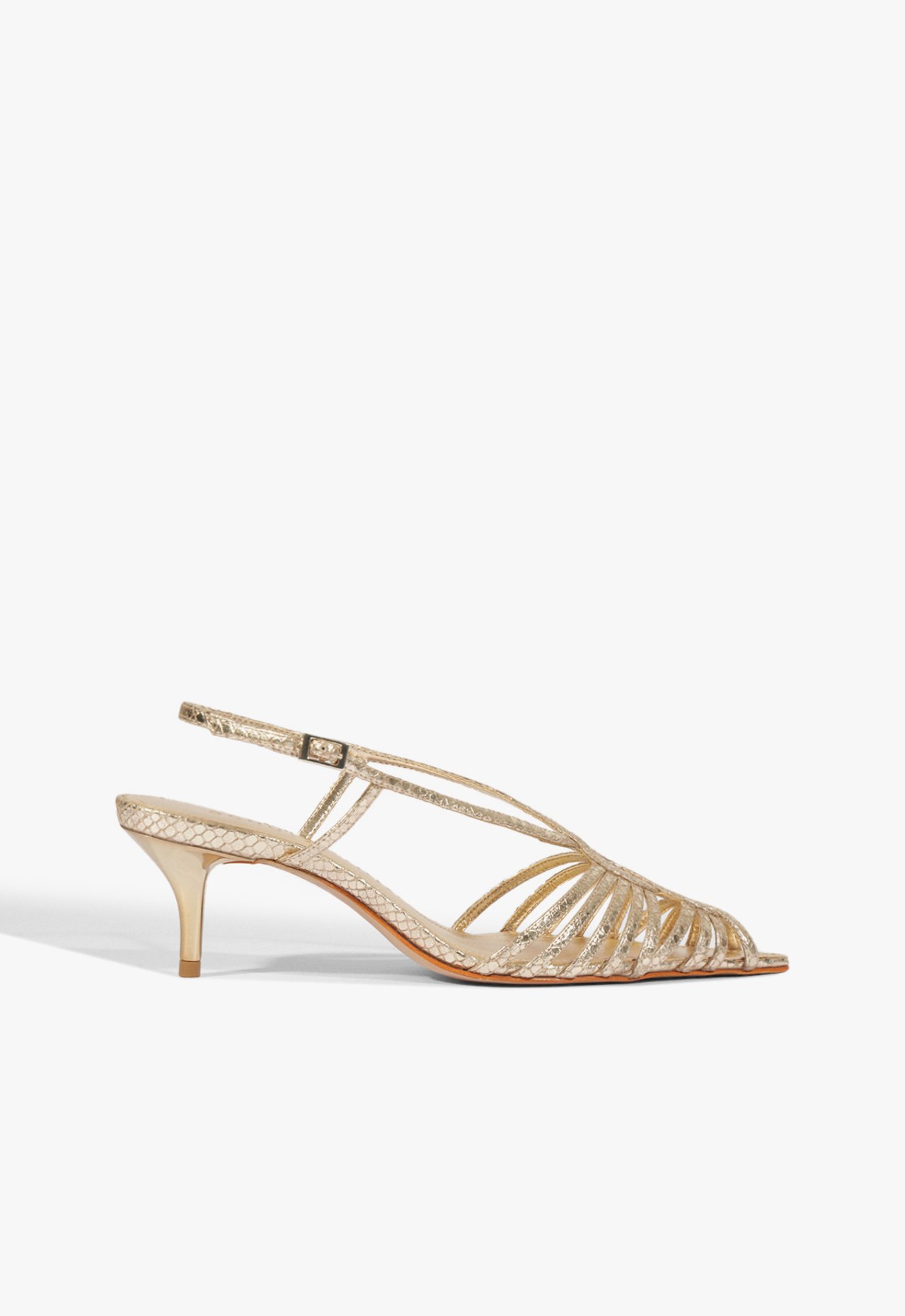 Slingback Seraphine Couro Dourada | Schutz