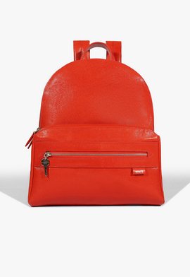 Mochila Couro Vermelha