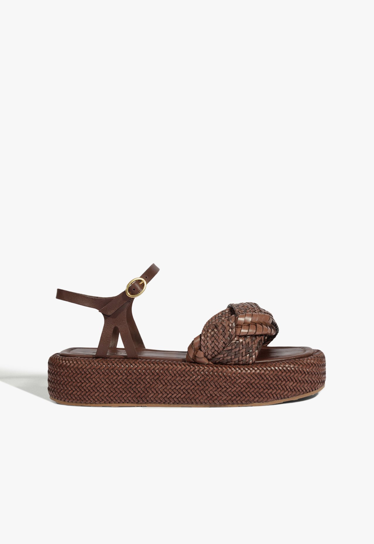 Sandália Papete Plataforma Marrom Escuro | Schutz