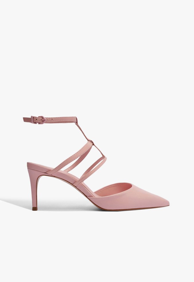 Scarpin Salto Fino Rosa