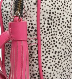 Bolsa Tiracolo Pequena Kate Estampa P&B Pink