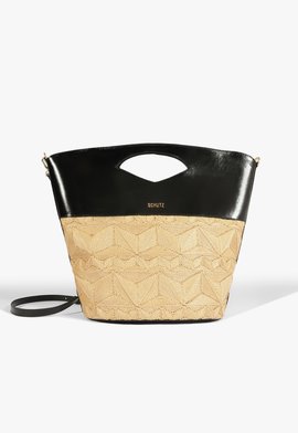 Bolsa Beach Couro Preto