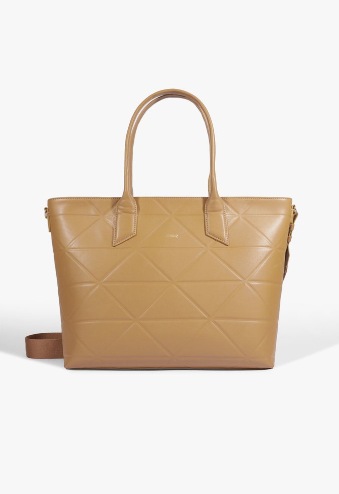 Bolsa Shopping Maely Grande Marrom Claro