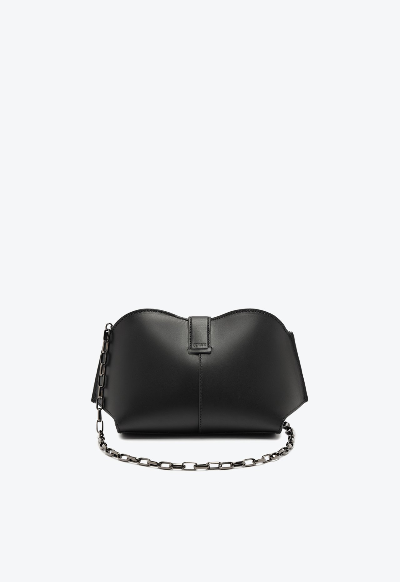 Bolsa Pouch Couro Corrente Preta | Schutz