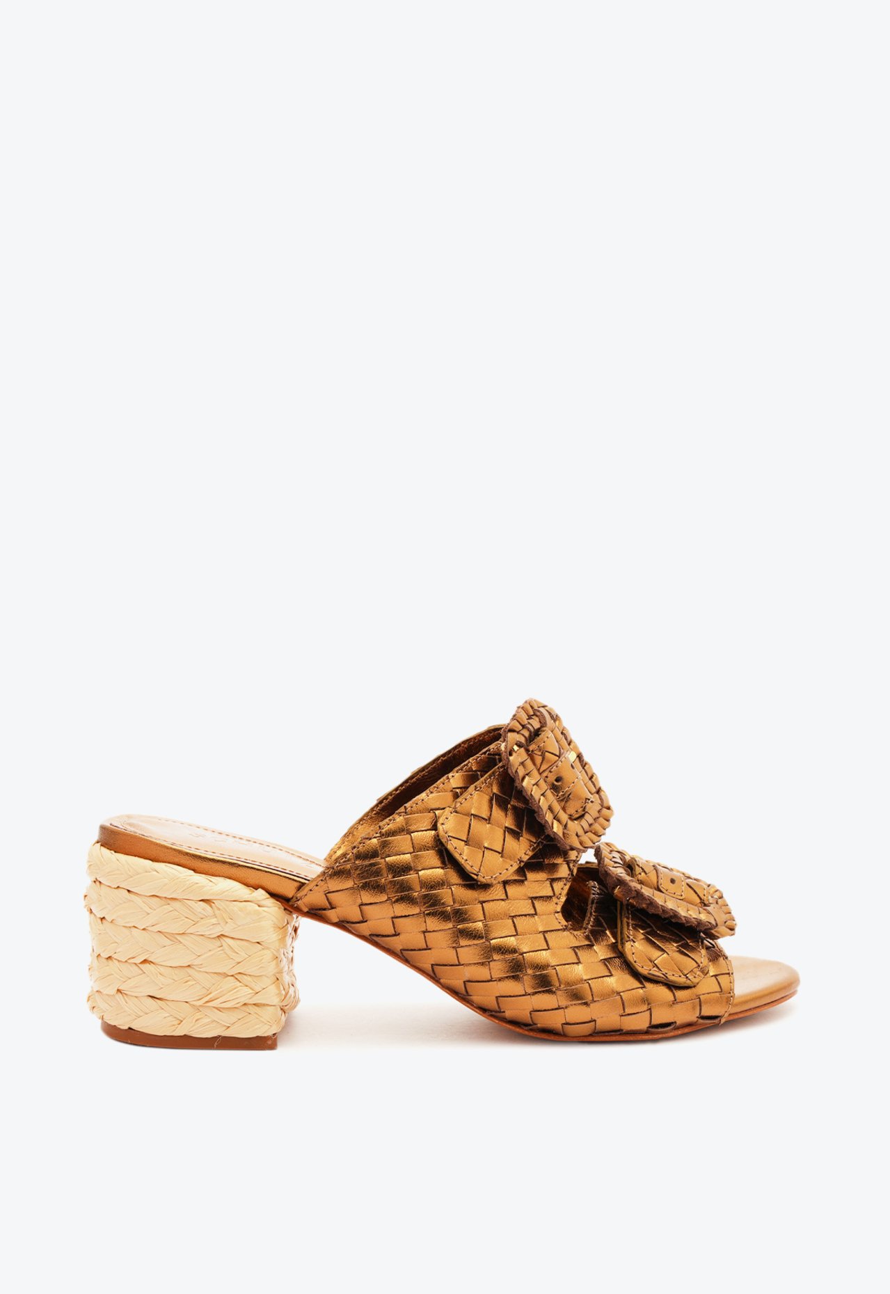 Sandália Mule Couro Bronze | Schutz
