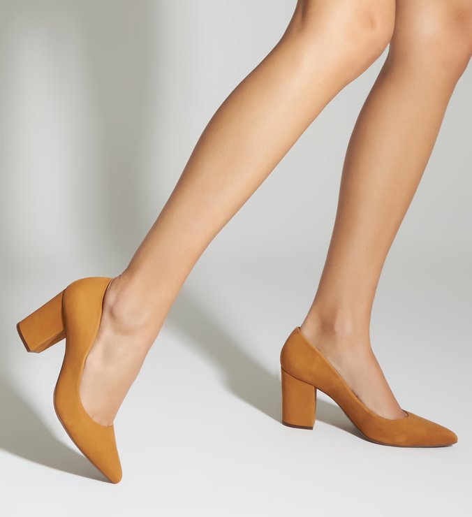 Scarpin Block Heel Nobuck Siena Scarpin Block Heel Nobuck Siena