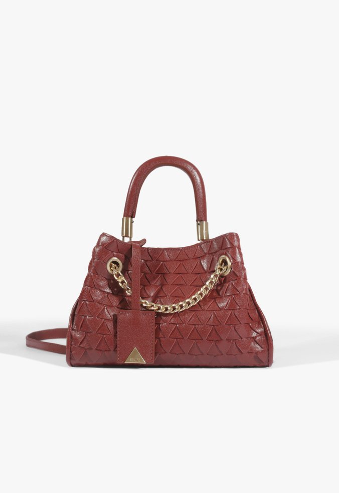 Bolsa Satchel Rebecca Média Couro Vermelha