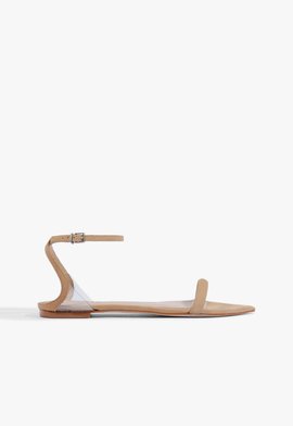 Sandália Skye Flat Camurça Nude