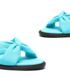 Sandália Rasteira Slide Nylon Azul