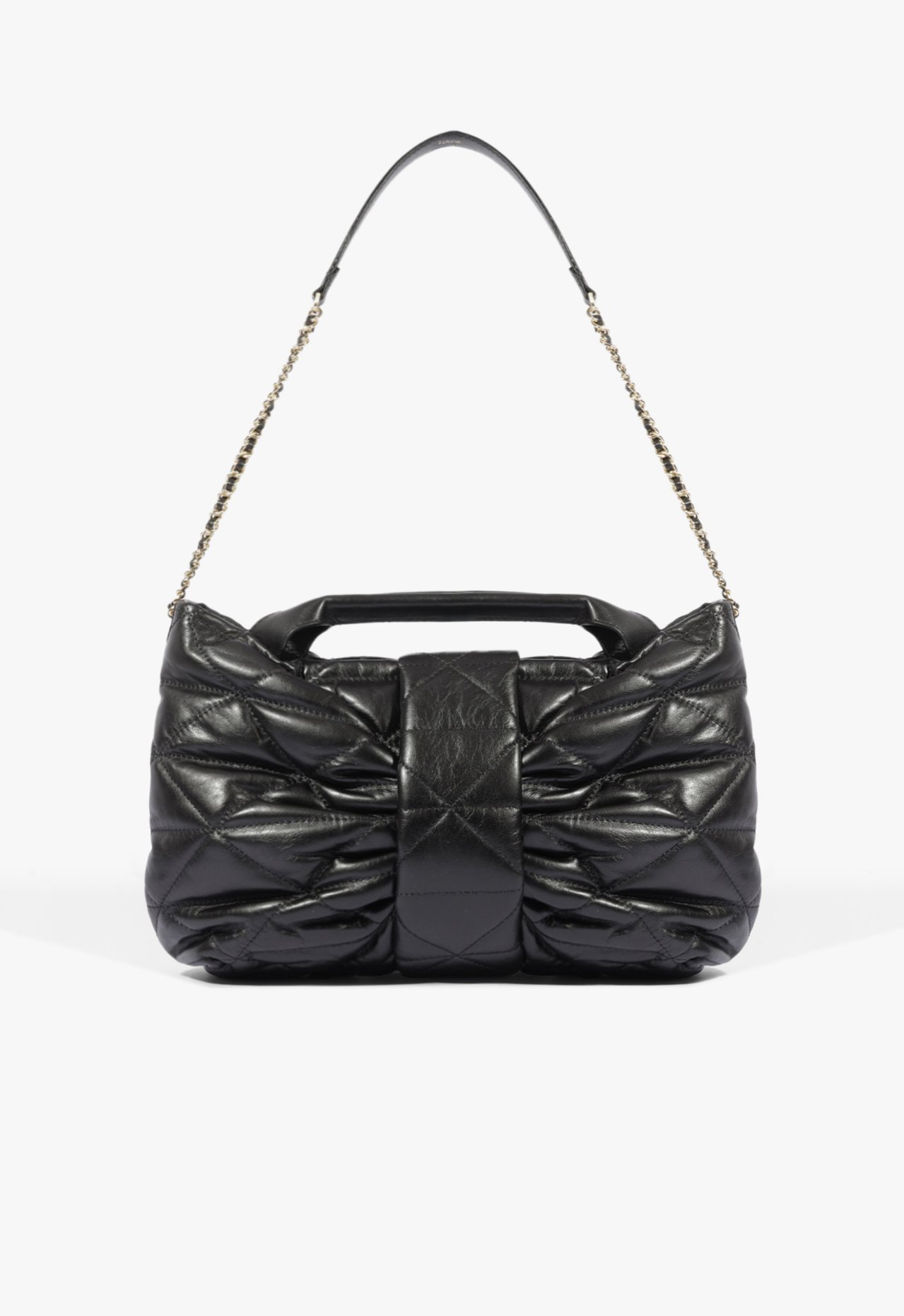 Bolsa Clutch Grande Lilly Couro Preto | Schutz