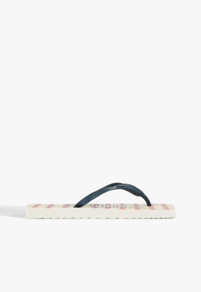 Chinelo Bico Quadrado Jelly Azul