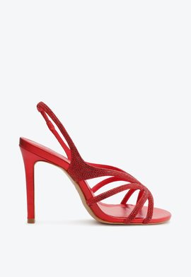 Sandália Salto Fino Anastasia Vermelho
