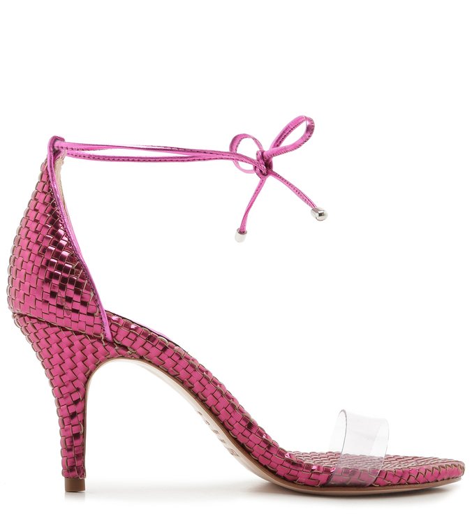 SANDÁLIA JOCY MID HEEL VINIL TRESSÊ RED SANDÁLIA JOCY MID HEEL VINIL TRESSÊ RED